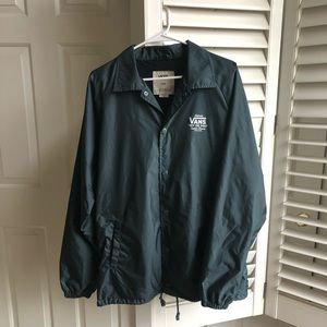 Vans size large men’s windbreaker in grey blue color.